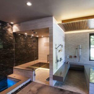 PHÒNG XÔNG HƠI KẾT HỢP BỂ NÓNG - BỂ LẠNH: XÂY THEO THIẾT KẾ